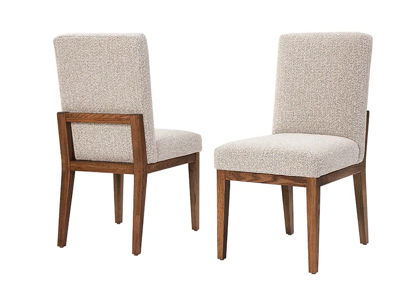 Artisan and Post 752-030C Dovetail Upholstered Side Chair Natural Finish