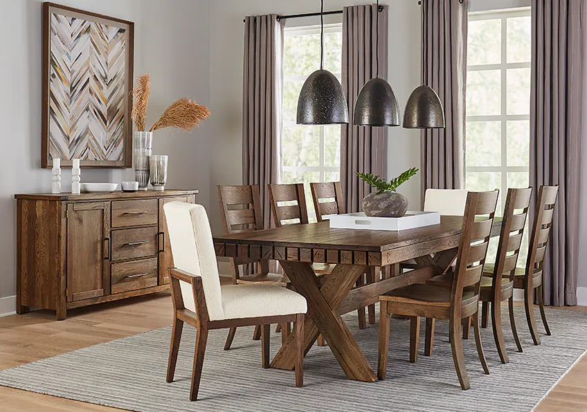 Artisan and Post 752-030A Dovetail Upholstered Side Chair Natural Finish Artisan and Post 752-030A Dovetail Upholstered Side Chair Natural Finish