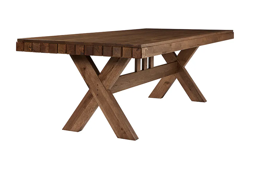 Artisan and Post 752-600-602 Dovetail 96 Inch Dining Table Natural Finish