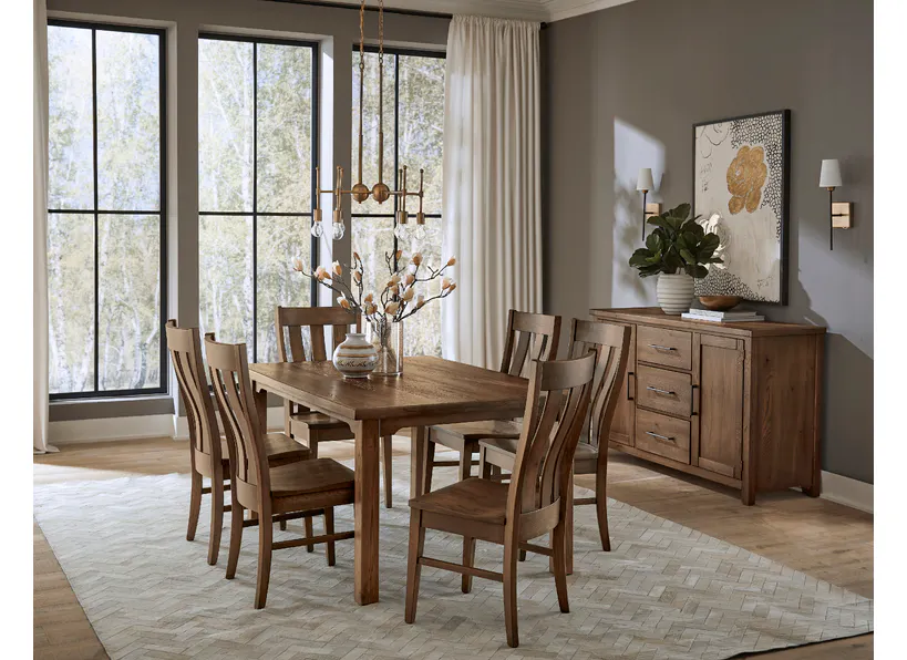 Artisan and Post 752-300 Dovetail 60 Inch Friendship Dining Table Natural Finish Artisan and Post 752-300 Dovetail 60 Inch Friendship Dining Table Natural Finish