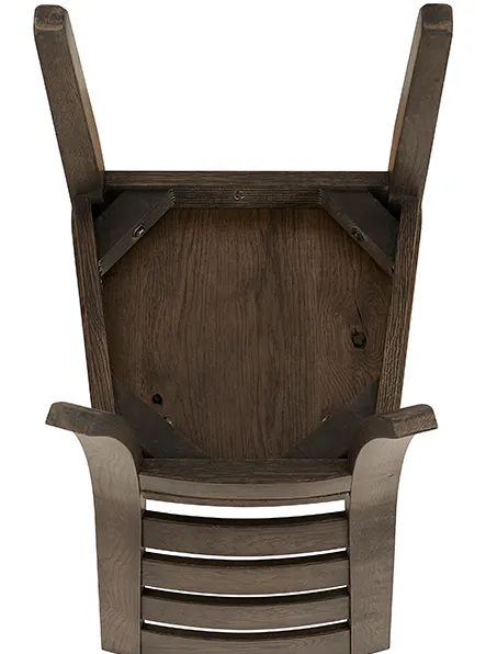 Artisan and Post 753-020 Dovetail Horizontal Slat Side Chair Aged Grey Finish Artisan and Post 753-020 Dovetail Horizontal Slat Side Chair Aged Grey Finish