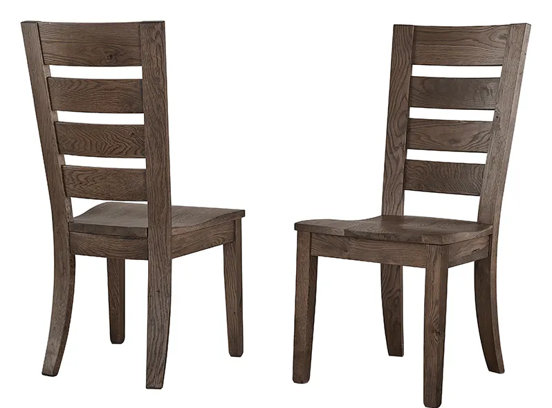 Artisan and Post 753-020 Dovetail Horizontal Slat Side Chair Aged Grey Finish Artisan and Post 753-020 Dovetail Horizontal Slat Side Chair Aged Grey Finish