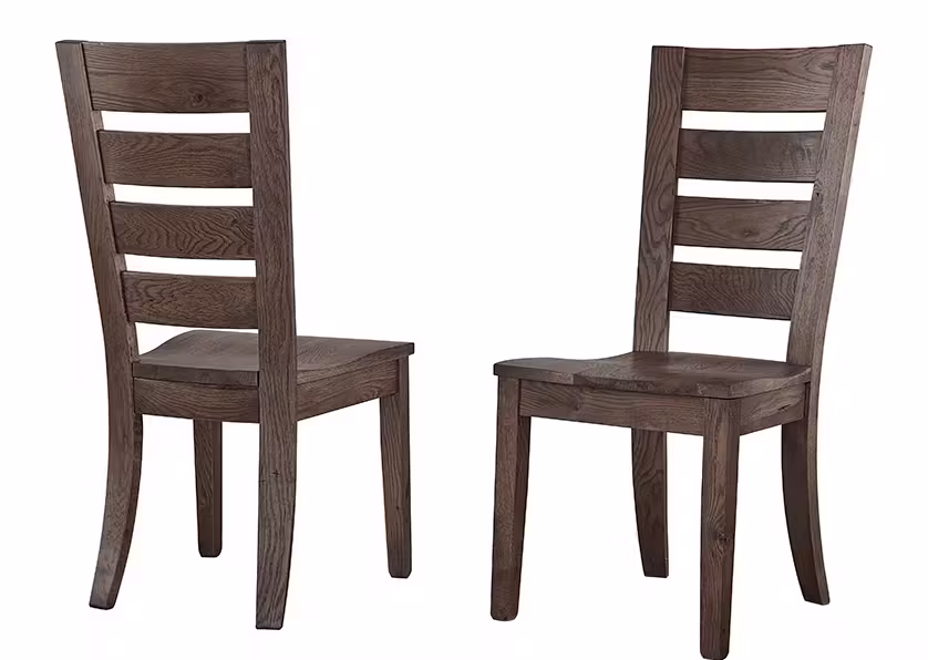 Artisan and Post 753-020 Dovetail Horizontal Slat Side Chair Aged Grey Finish Artisan and Post 753-020 Dovetail Horizontal Slat Side Chair Aged Grey Finish