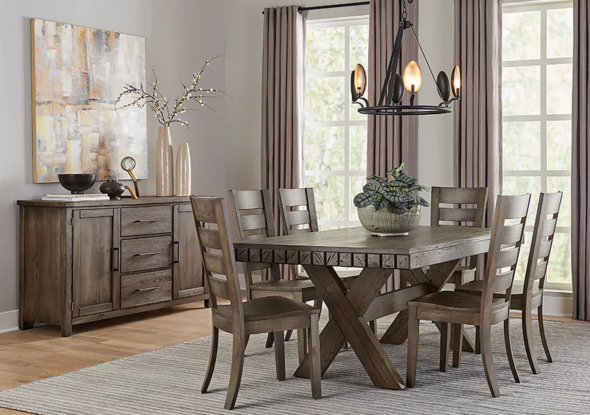 Artisan and Post 753-020 Dovetail Horizontal Slat Side Chair Aged Grey Finish Artisan and Post 753-020 Dovetail Horizontal Slat Side Chair Aged Grey Finish
