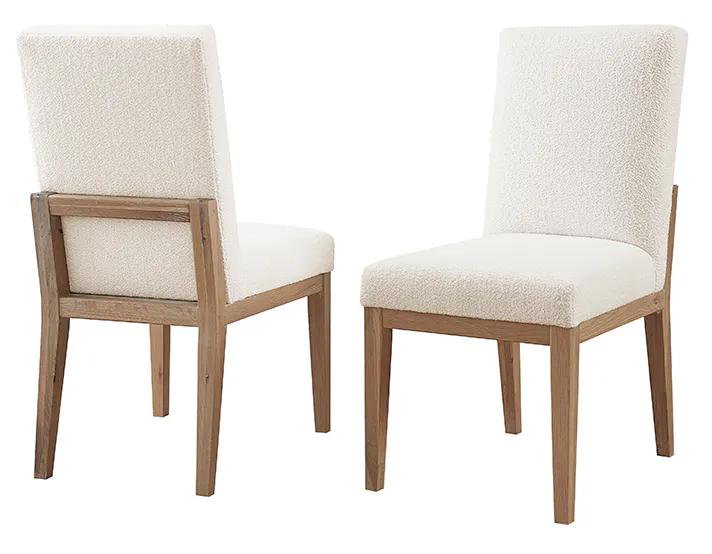 Artisan and Post 755-030A Dovetail Upholstered Side Chair Bleached White Finish Artisan and Post 755-030A Dovetail Upholstered Side Chair Bleached White Finish