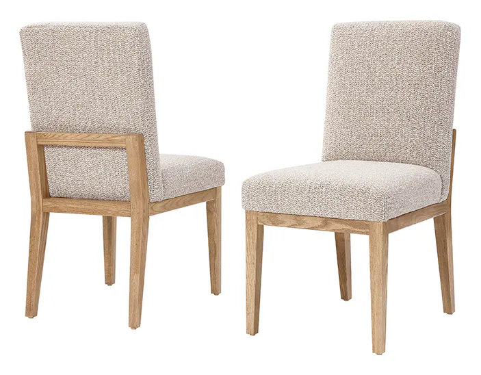 Artisan and Post 755-030C Dovetail Upholstered Side Chair Bleached White Finish Artisan and Post 755-030C Dovetail Upholstered Side Chair Bleached White Finish