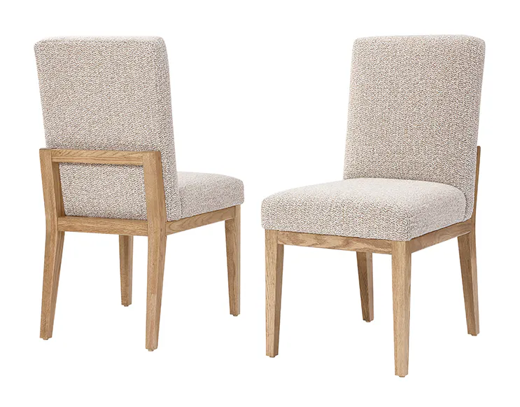 Artisan and Post 755-030C Dovetail Upholstered Side Chair Bleached White Finish Artisan and Post 755-030C Dovetail Upholstered Side Chair Bleached White Finish