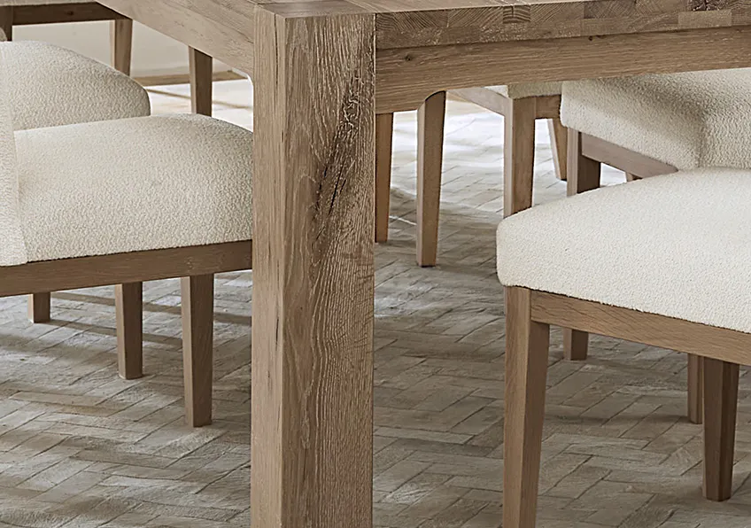 Artisan and Post 755-000-100 Dovetail 76 Inch Gathering Dining Table Bleached White Finish Artisan and Post 755-000-100 Dovetail 76 Inch Gathering Dining Table Bleached White Finish