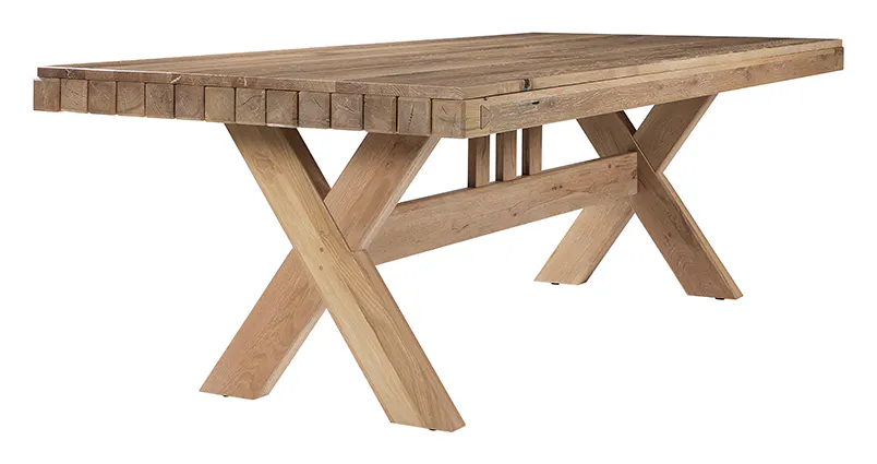Artisan and Post 755-500-502 Dovetail 72 Inch Dining Table Bleached White Finish Artisan and Post 755-500-502 Dovetail 72 Inch Dining Table Bleached White Finish