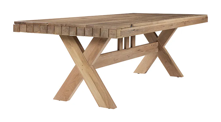 Artisan and Post 755-500-502 Dovetail 72 Inch Dining Table Bleached White Finish Artisan and Post 755-500-502 Dovetail 72 Inch Dining Table Bleached White Finish