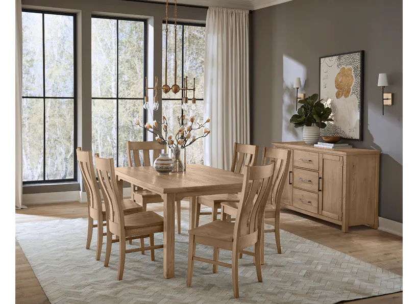 Artisan and Post 755-300 Dovetail 60 Inch Friendship Dining Table Bleached White Finish Artisan and Post 755-300 Dovetail 60 Inch Friendship Dining Table Bleached White Finish