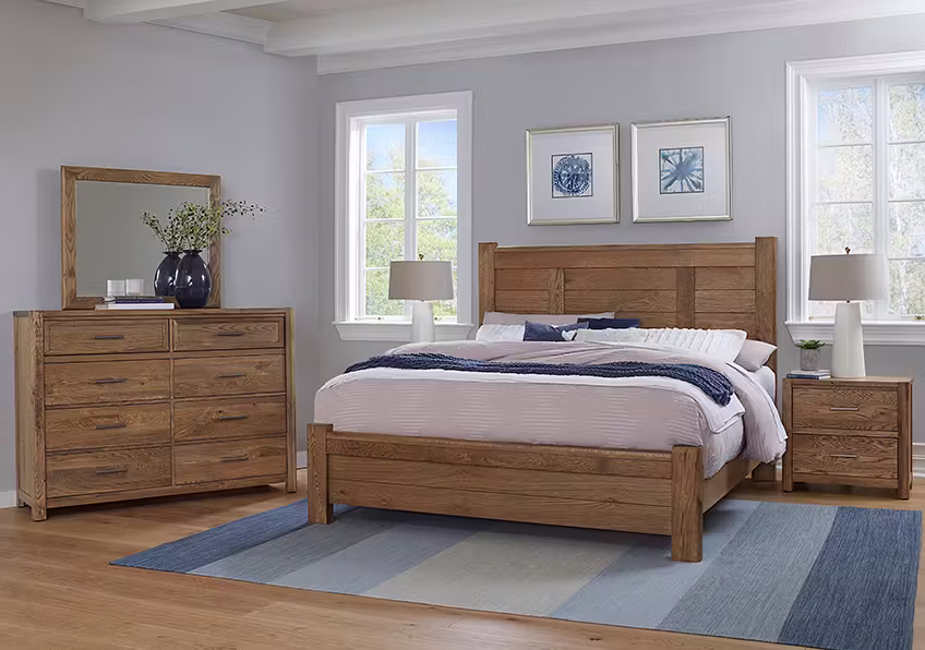 Vaughan Bassett 790-003 Crafted Oak 8 Drawer Dresser Natural Finish Vaughan Bassett 790-003 Crafted Oak 8 Drawer Dresser Natural Finish