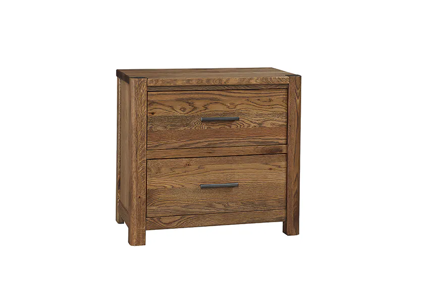 Vaughan Bassett 790-227 Crafted Oak 2 Drawer Nightstand Natural Finish