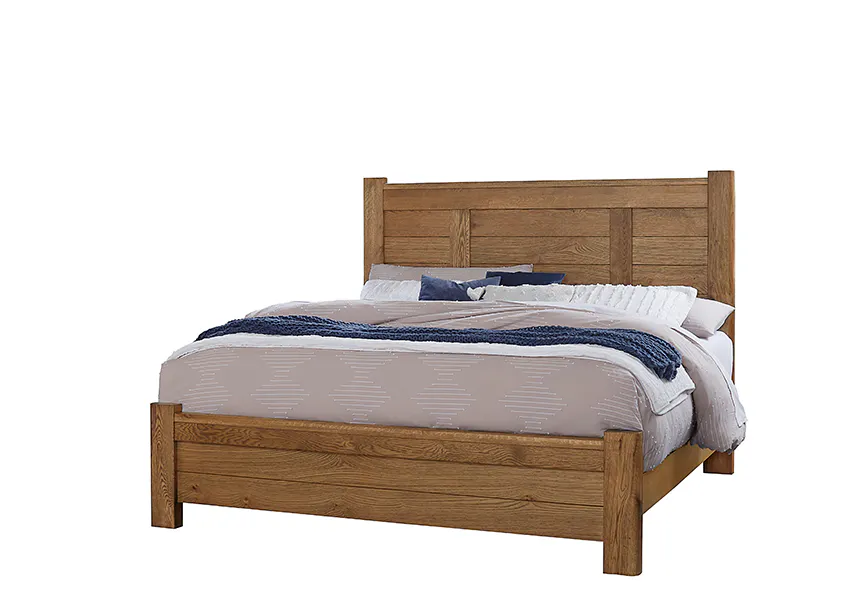 Vaughan Bassett 790-668-866-944-MS1 Crafted Oak Ben’s California King Poster Bed Natural Finish