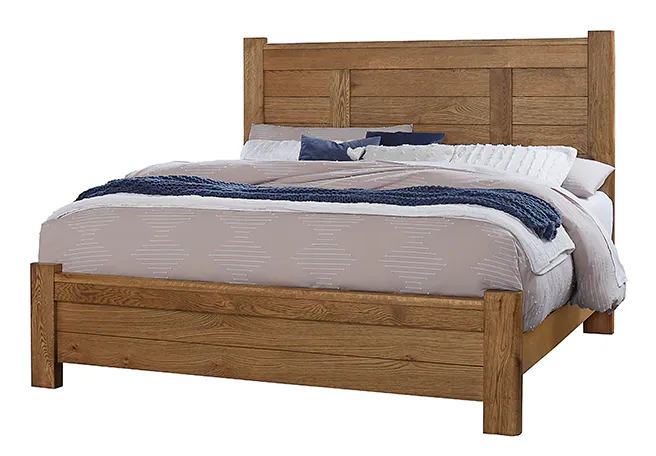 Vaughan Bassett 790-558-855-922 Crafted Oak Ben's Queen Poster Bed Natural Finish Vaughan Bassett 790-558-855-922 Crafted Oak Ben's Queen Poster Bed Natural Finish