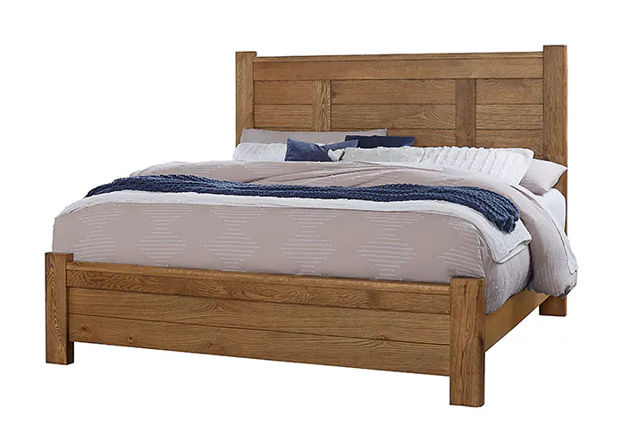 Vaughan Bassett 790-558-855-922 Crafted Oak Ben's Queen Poster Bed Natural Finish Vaughan Bassett 790-558-855-922 Crafted Oak Ben's Queen Poster Bed Natural Finish
