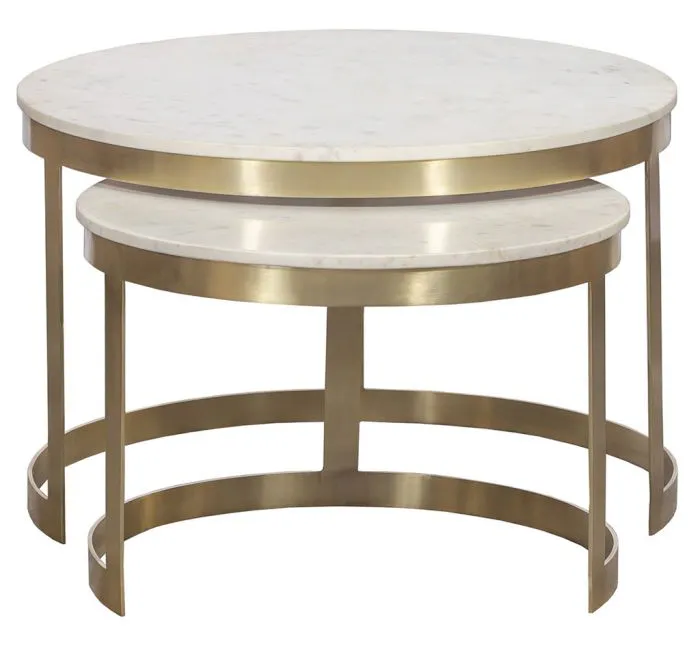 Fairfield Furniture 8146-12 Sundries Stone Inlay Nesting Cocktail Fairfield Furniture 8146-12 Sundries Stone Inlay Nesting Cocktail