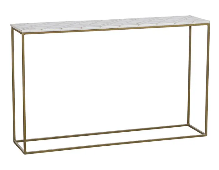 Fairfield Furniture 8147-96 Soulful Textures Argyle Inlay Stone Console Table Fairfield Furniture 8147-96 Soulful Textures Argyle Inlay Stone Console Table