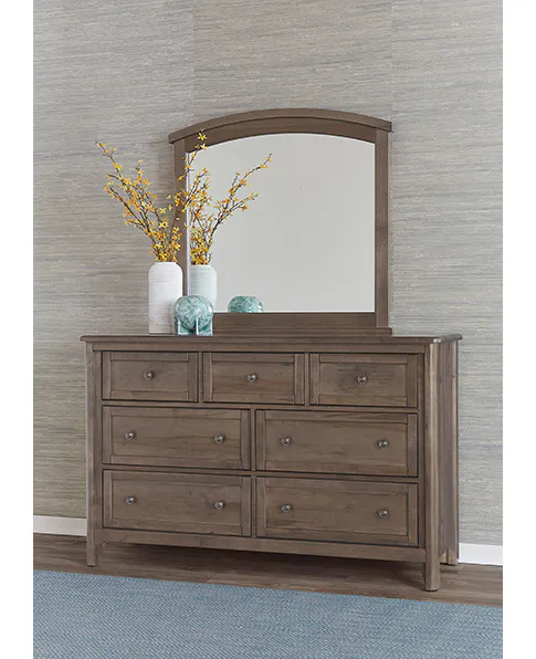Vaughan Bassett 820-447 Woodbridge Arched Mirror Dark Cashmere Finish Vaughan Bassett 820-447 Woodbridge Arched Mirror Dark Cashmere Finish