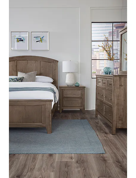 Vaughan Bassett 820-557-755-922 Woodbridge Queen Arch Bed Dark Cashmere Finish Vaughan Bassett 820-557-755-922 Woodbridge Queen Arch Bed Dark Cashmere Finish