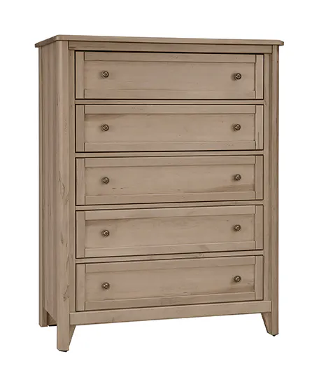 Vaughan Bassett 821-115 Woodbridge 5 Drawer Chest Shadow Grey Finish Vaughan Bassett 821-115 Woodbridge 5 Drawer Chest Shadow Grey Finish