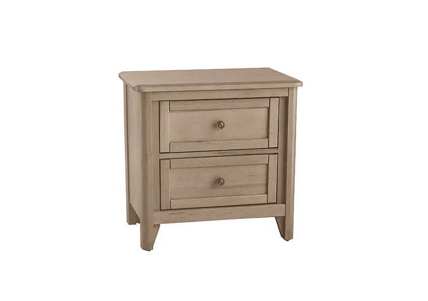 Vaughan Bassett 821-227 Woodbridge 2 Drawer Nightstand Shadow Grey Finish