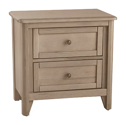 Vaughan Bassett 821-227 Woodbridge 2 Drawer Nightstand Shadow Grey Finish Vaughan Bassett 821-227 Woodbridge 2 Drawer Nightstand Shadow Grey Finish