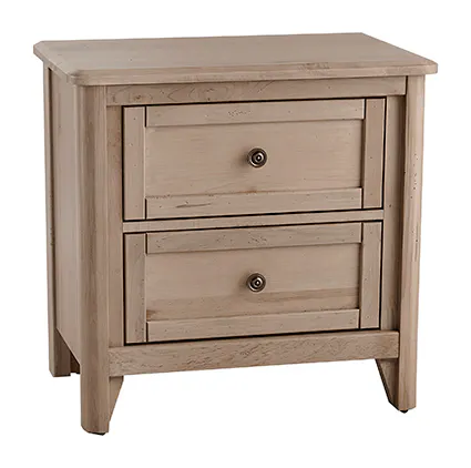 Vaughan Bassett 822-227 Woodbridge 2 Drawer Nightstand Clear Maple Finish Vaughan Bassett 822-227 Woodbridge 2 Drawer Nightstand Clear Maple Finish
