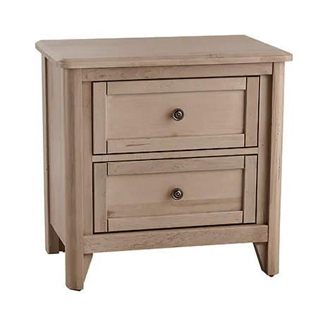 Vaughan Bassett 822-227 Woodbridge 2 Drawer Nightstand Clear Maple Finish Vaughan Bassett 822-227 Woodbridge 2 Drawer Nightstand Clear Maple Finish