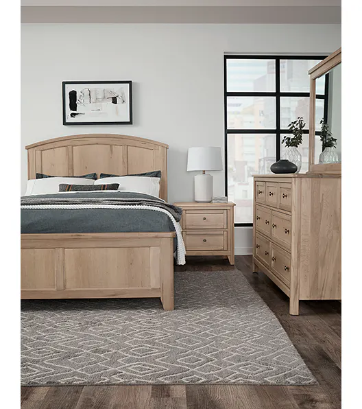 Vaughan Bassett 822-227 Woodbridge 2 Drawer Nightstand Clear Maple Finish Vaughan Bassett 822-227 Woodbridge 2 Drawer Nightstand Clear Maple Finish