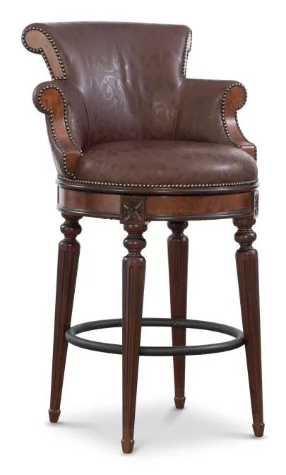 Maitland Smith 8435-42 Brooks Bar Stool Maitland Smith 8435-42 Brooks Bar Stool