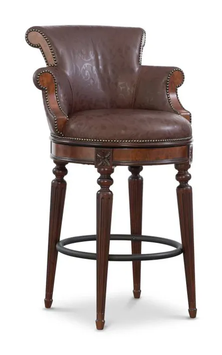 Maitland Smith 8435-42 Brooks Bar Stool Maitland Smith 8435-42 Brooks Bar Stool