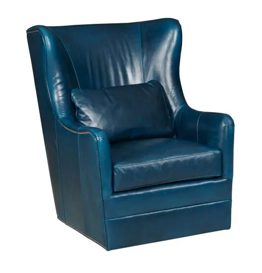 Kincaid Furniture UPH-073-02L Asher Swivel Chair Leather