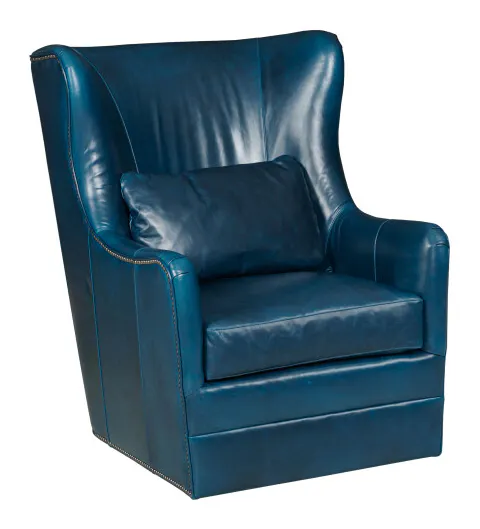 Kincaid Furniture UPH-073-02L Asher Swivel Chair Leather Kincaid Furniture UPH-073-02L Asher Swivel Chair Leather