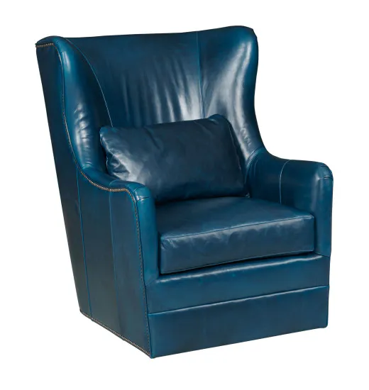 Kincaid Furniture UPH-073-02L Asher Swivel Chair Leather Kincaid Furniture UPH-073-02L Asher Swivel Chair Leather
