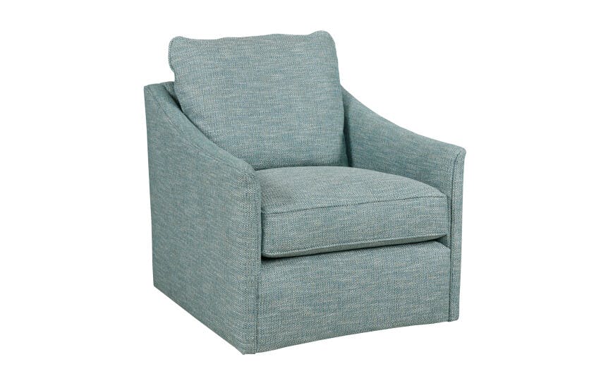 Kincaid Furniture UPH-347-02 Ari Curved Swivel Chair
