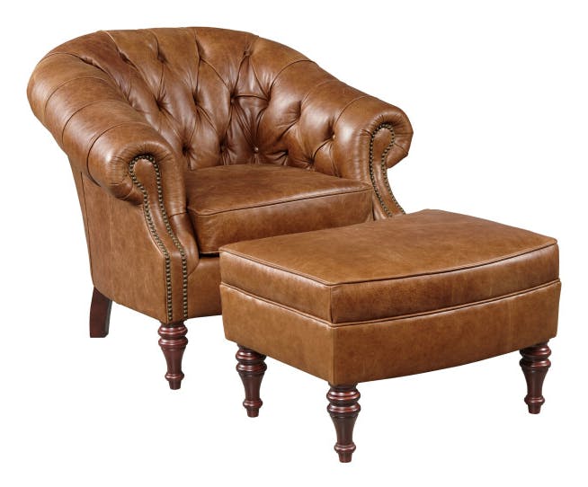 Kincaid Furniture UPH-670-84L Wellsley Chair Leather Kincaid Furniture UPH-670-84L Wellsley Chair Leather