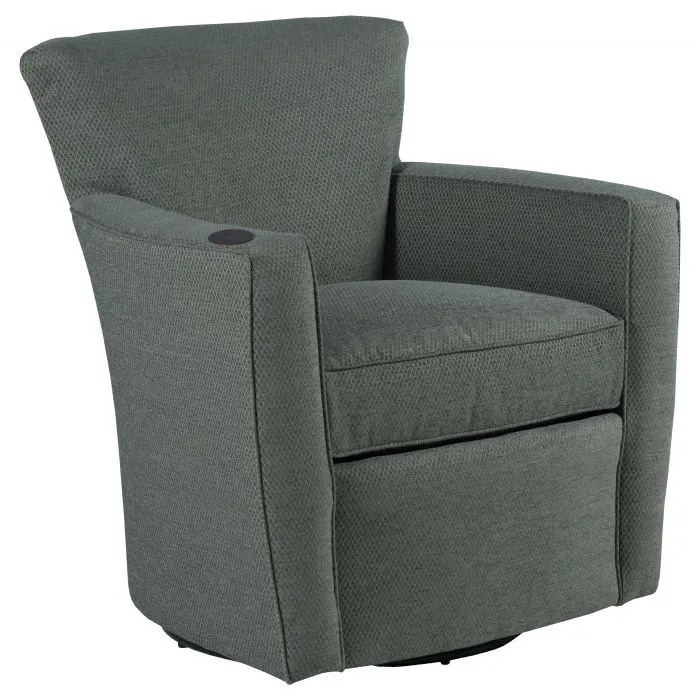 Fairfield Furniture C-6120-32 Paterson Swivel Glider with Wireless Charger