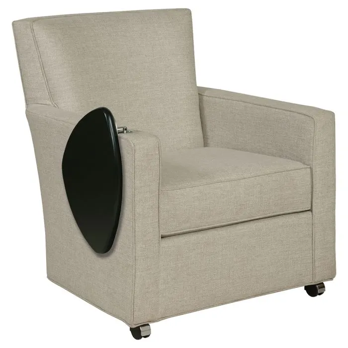 Fairfield Furniture C-7433-T2 Craven Lounge Chair with Folding Tablet & Front Casters Fairfield Furniture C-7433-T2 Craven Lounge Chair with Folding Tablet & Front Casters