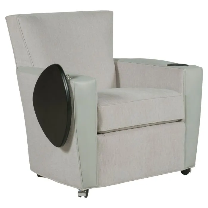 Fairfield Furniture C-7453-T2 Payton Lounge Chair with Front Casters, Cupholder, Tablet