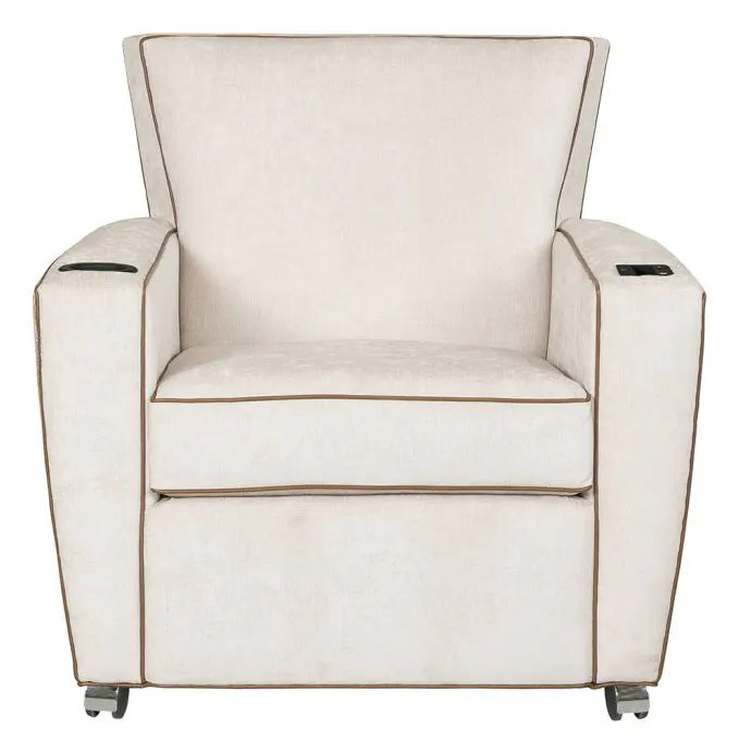 Fairfield Furniture C-7454-A2 Payton Lounge Chair with Casters, Cupholder, UV-C Fairfield Furniture C-7454-A2 Payton Lounge Chair with Casters, Cupholder, UV-C