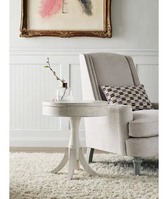 American Drew Furniture 266-916 Harmony Marcella Round End Table American Drew Furniture 266-916 Harmony Marcella Round End Table