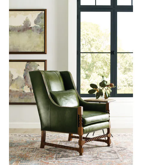 Kincaid Furniture UPH-061-00L Harrington Chair Leather Kincaid Furniture UPH-061-00L Harrington Chair Leather