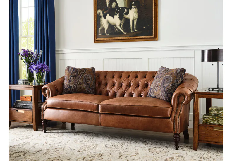 Kincaid Furniture UPH-670-76L Wellsley Sofa Leather Kincaid Furniture UPH-670-76L Wellsley Sofa Leather