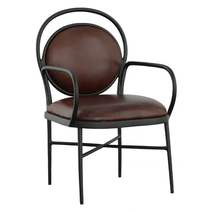 Fairfield Furniture F600-04-B BD Collection For Fairfield Warner Leather Dining Chair