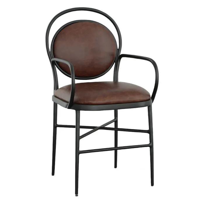 Fairfield Furniture F600-C6-B BD Collection For Fairfield Warner Leather Counter Stool