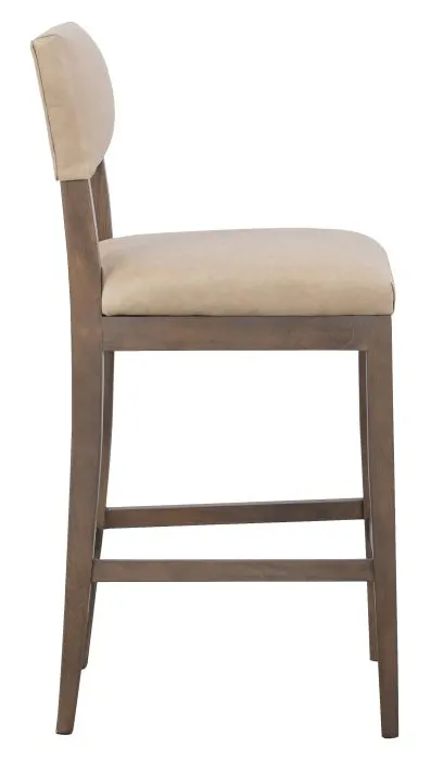Fairfield Furniture L-1300-07 Silas Armless Bar Stool, Leather, with Finish Choices Fairfield Furniture L-1300-07 Silas Armless Bar Stool, Leather, with Finish Choices