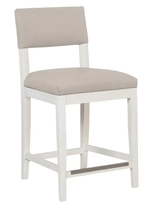 Fairfield Furniture L-1300-C7-L Silas Armless Counter Stool, Leather, Linen Finish Fairfield Furniture L-1300-C7-L Silas Armless Counter Stool, Leather, Linen Finish