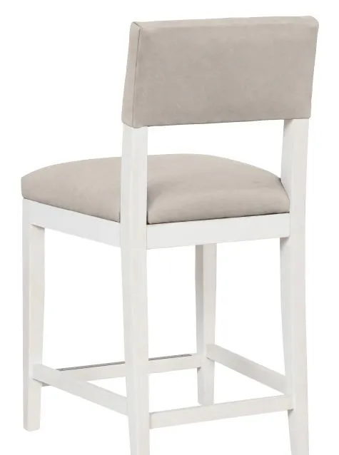Fairfield Furniture L-1300-C7-L Silas Armless Counter Stool, Leather, Linen Finish Fairfield Furniture L-1300-C7-L Silas Armless Counter Stool, Leather, Linen Finish