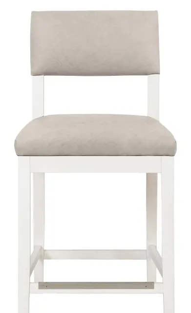 Fairfield Furniture L-1300-C7-L Silas Armless Counter Stool, Leather, Linen Finish Fairfield Furniture L-1300-C7-L Silas Armless Counter Stool, Leather, Linen Finish